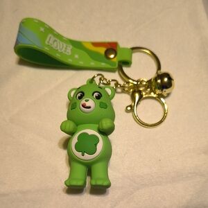Green Care Bear Bag Charm